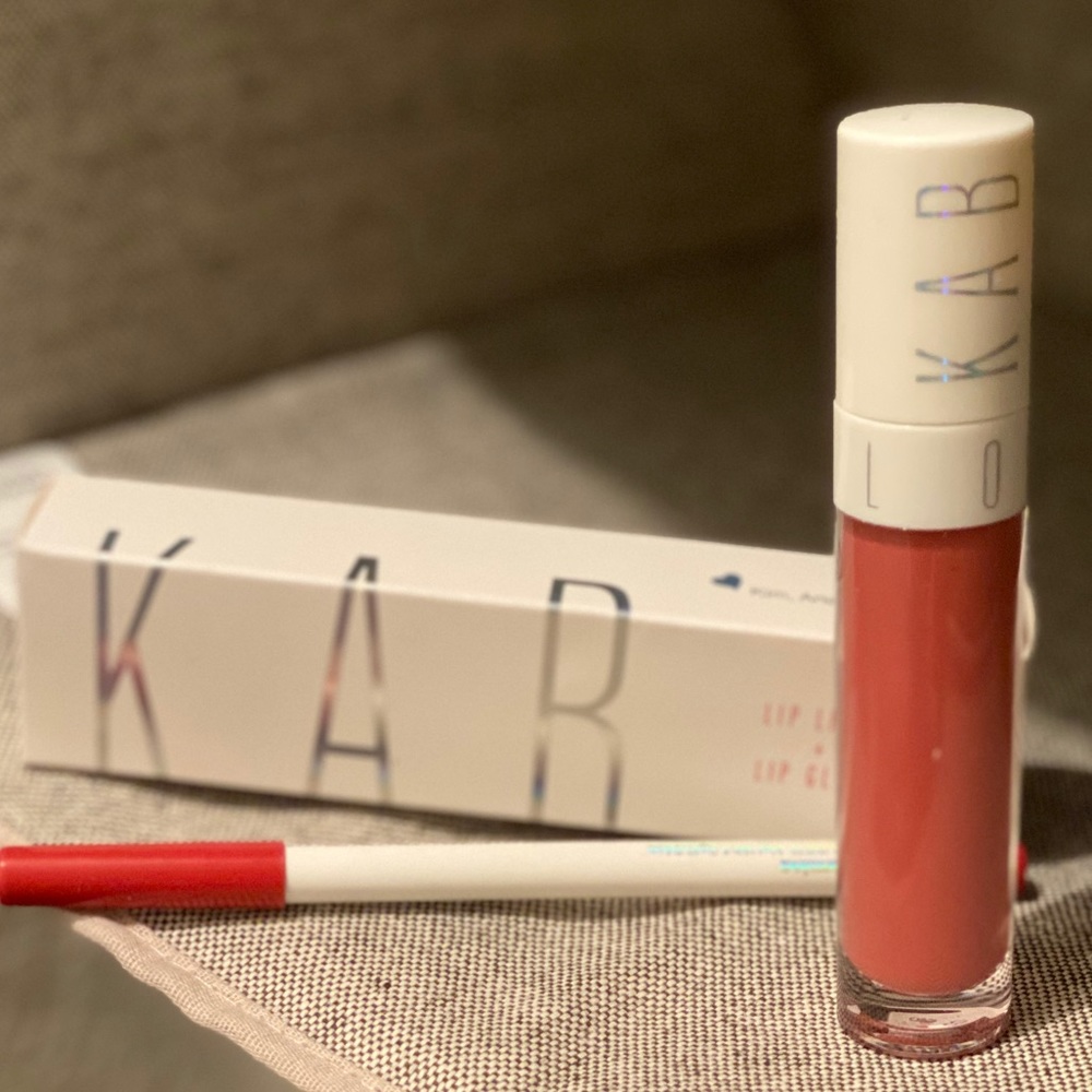 KAB  by Kim K lip gloss and liner duo in charming